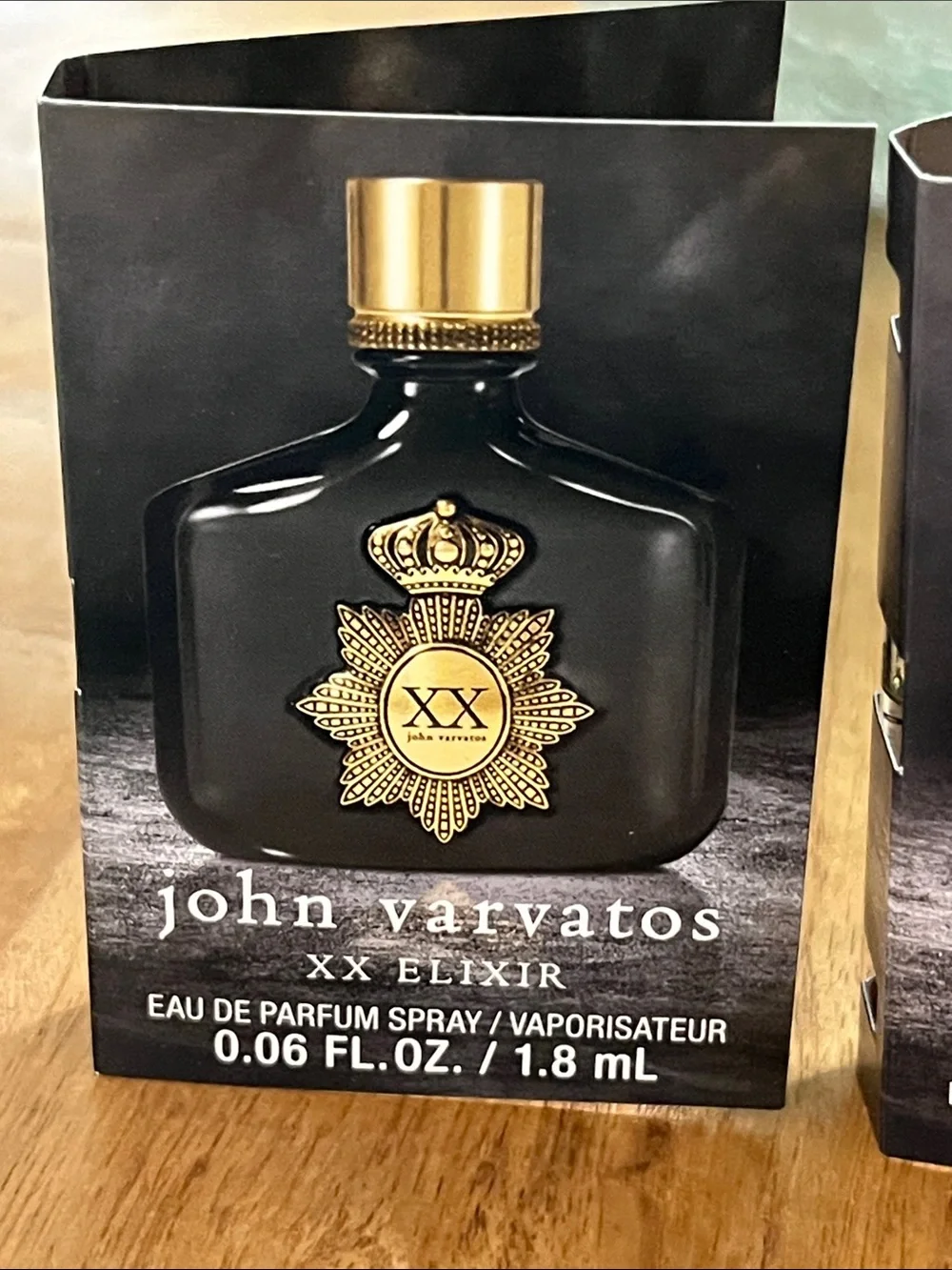 John Varvatos XX Elixir EDP Samples x2 1.8 mL Sprays
